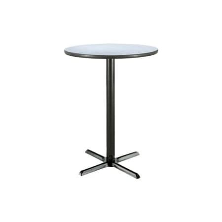 Kfi KFI 30" Round Bar Height Restaurant Table, Gray T30RD-B2015-38-GN